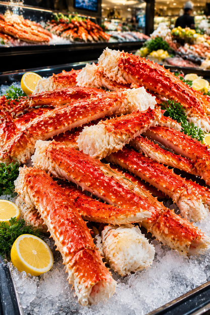 🦀 Luxury King Crab Legs – Wild Ocean Caught, Thick Meaty Sections, Premium Seafood Experience At Home