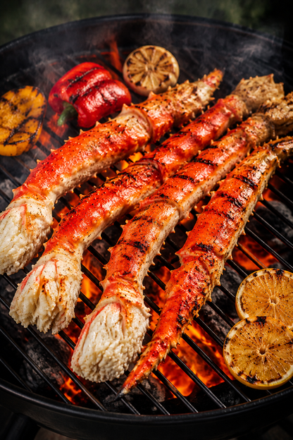 🦀 Luxury King Crab Legs – Wild Ocean Caught, Thick Meaty Sections, Premium Seafood Experience At Home