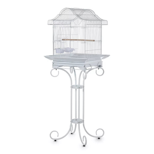 Wrought Iron Rolling Aviary Birdcage With Removable Cleaning Tray