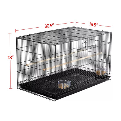 Spacious Flight Birdcage With Removable Tray