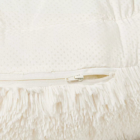Cream Donut Bolster Small Dog Bed
