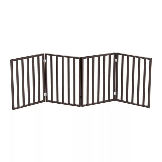 4-Panel Freestanding Foldable Indoor Pet Fence